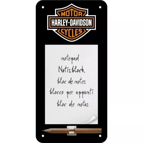 BLOCK DE NOTAS HARLEY LOGO